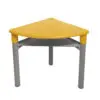 Mesa Infantil Kinder Triangular con Portalibro - Amarillo