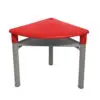 Mesa Infantil Kinder Triangular con Portalibro - Rojo