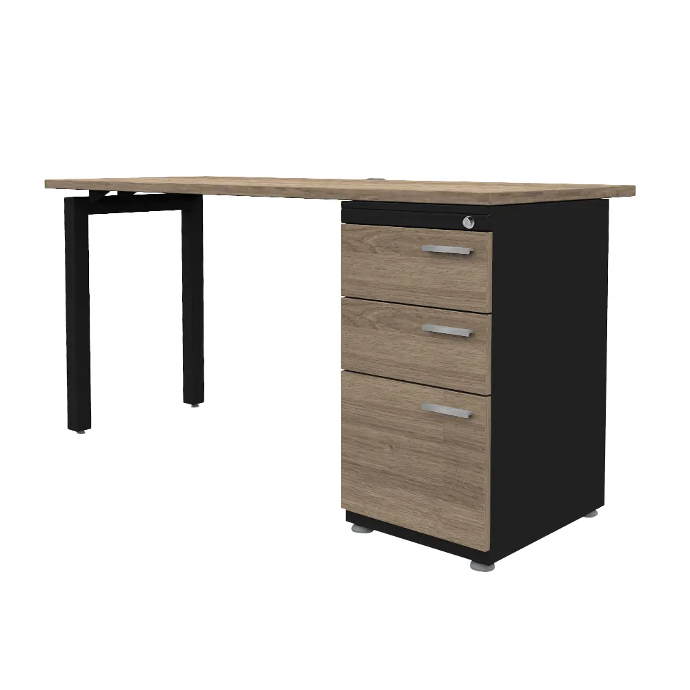 Escritorio Operativo Maka Negro - Negro - Avalon Oak 1