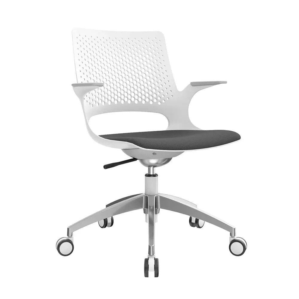 silla giratoria buro blanca