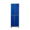 Locker Metálico Neo 4 Puestos - Gris - Azul