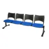 Tándem Smart Asiento Tapizado 4 Puestos - Azul