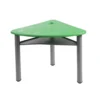 Mesa Infantil Kinder Triangular con Portalibro - Verde
