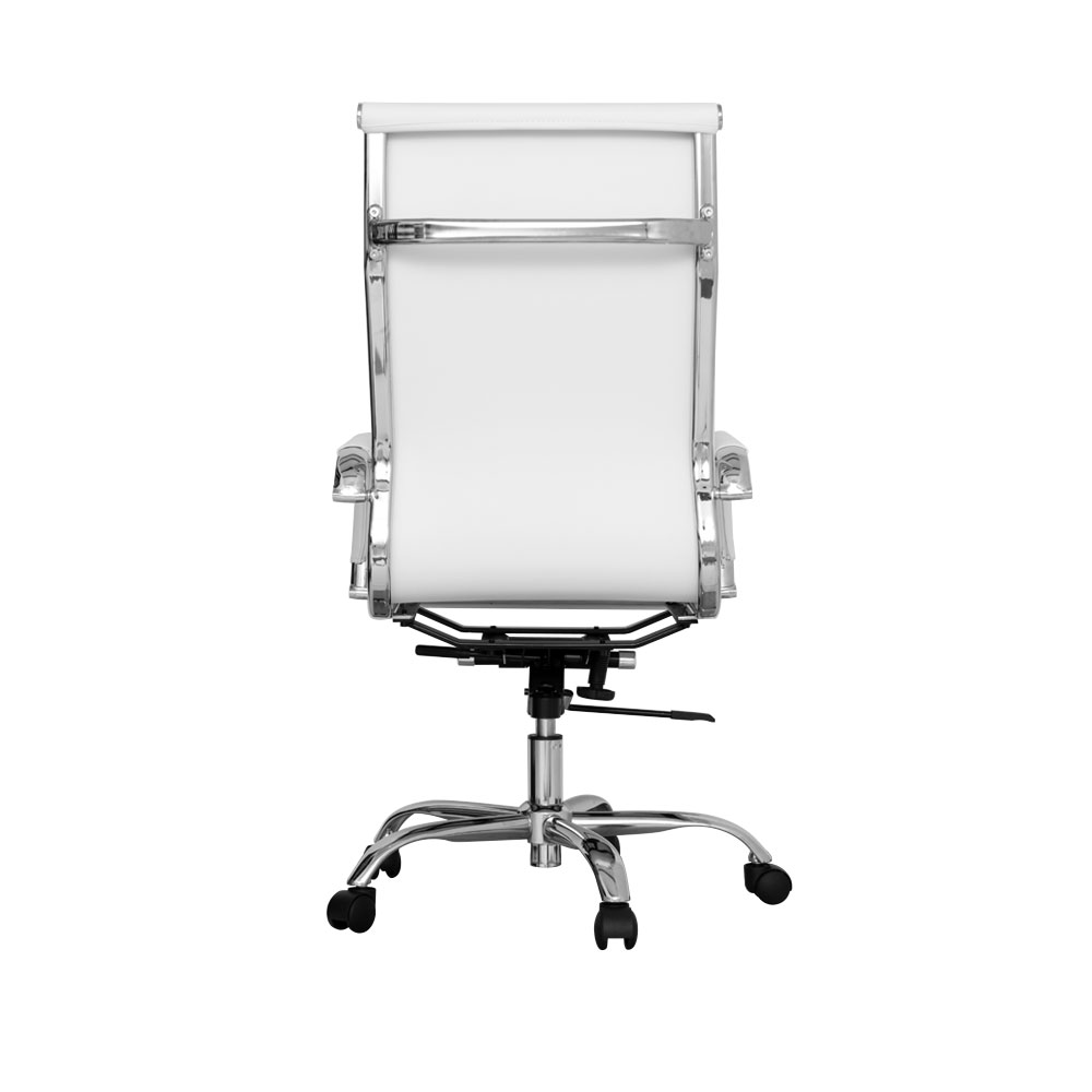 silla de oficina brucelas blanca atras industrias cruz