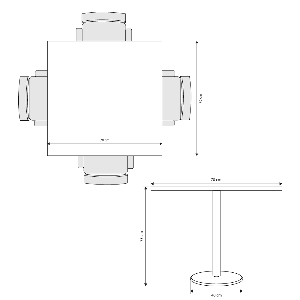 dimensiones mesa delta base acero