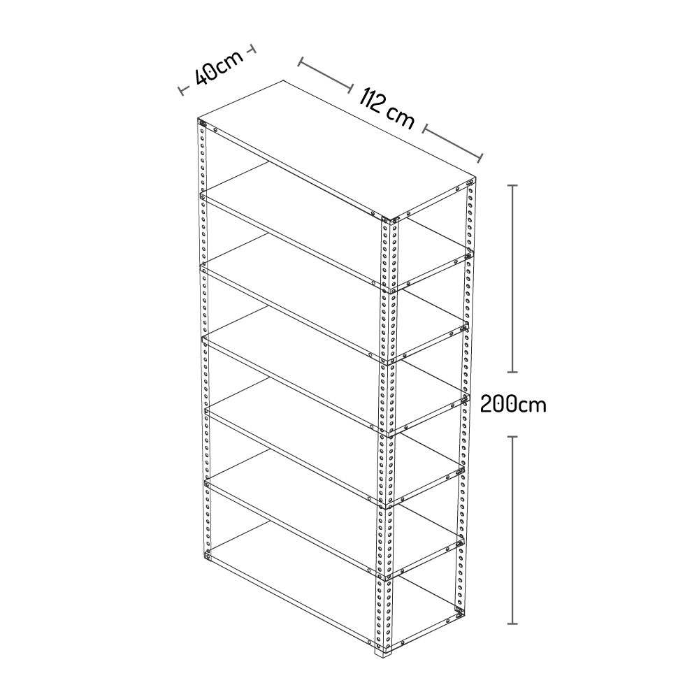 Estanteria para cajas de archivo