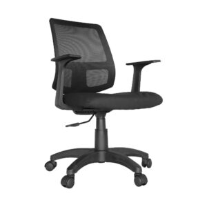 Silla Rusia con base de cromo y asiento en nylon, ideal para oficinas