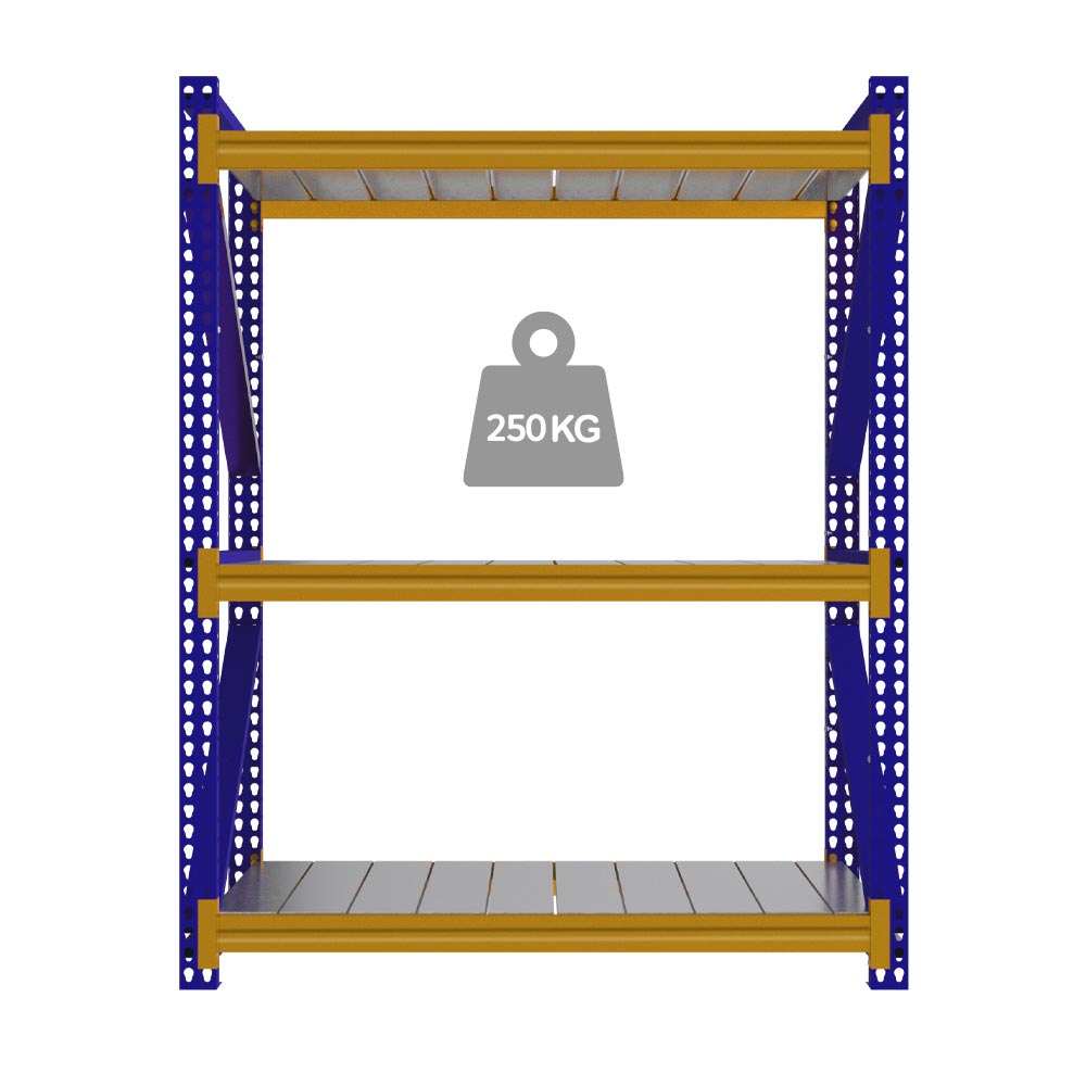 ESTANTE INDUSTRIAL 250 KG FRENTE